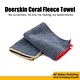 Deerskin Coral Fleece Towel | No Scratches, No Lint, No Fading, No Watermarks, Thick Cleaning Cloth